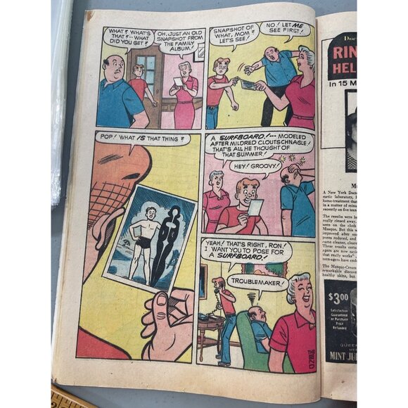 Archie Series #222 Nov 1972 Tunnel Of Love Cover Vintage Comic Bagged Boarded - Picture 4 of 7